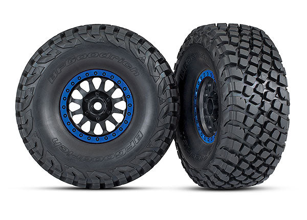 Traxxas 8474X T&W Method Whl Blk Blu Bdlck