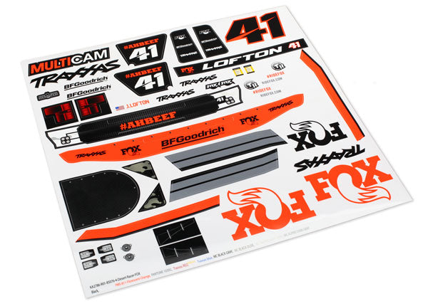 Traxxas 8515 Decal Udr Fox Racing