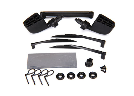 Traxxas 8817 Mirrors, Side, Black (Left & Right)/ O-Rings (4)/