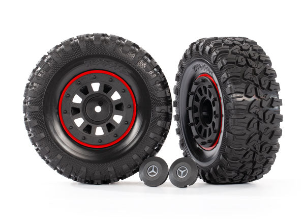 Traxxas 8874 T&W Blk 2.2/ Center Caps