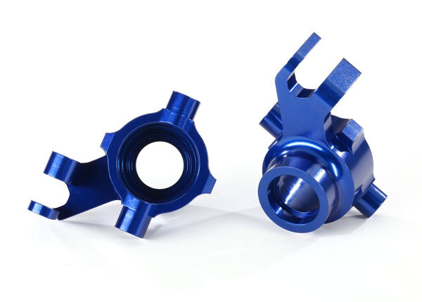 Traxxas 8937X Steering Block L&R Blue