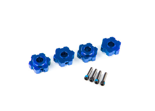 Traxxas 8956X Wheel Hubs Hex Alum Blue