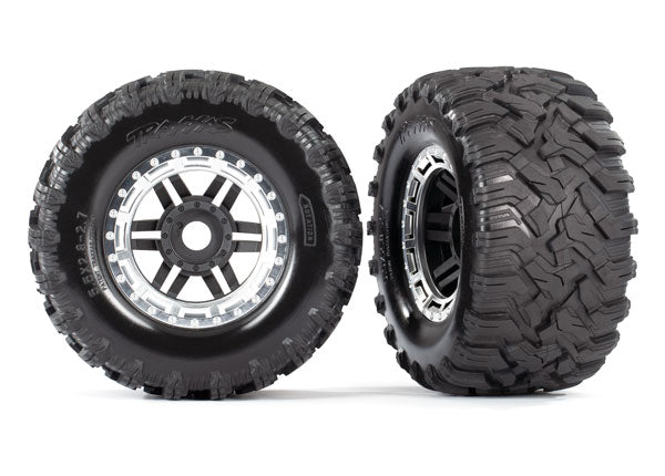 Traxxas 8972X T&W Satin Chrm Bdlk/ Maxx Mt