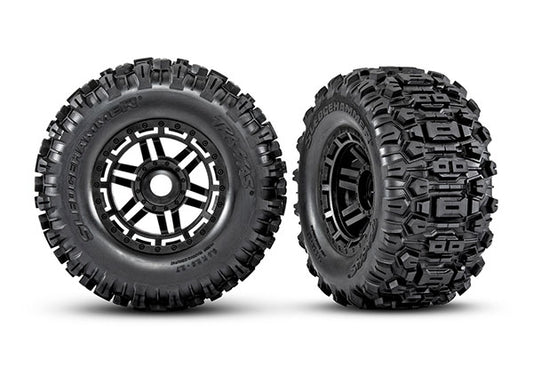 Traxxas 8973 T&W Black Whl/Sledgehammer 17Mm