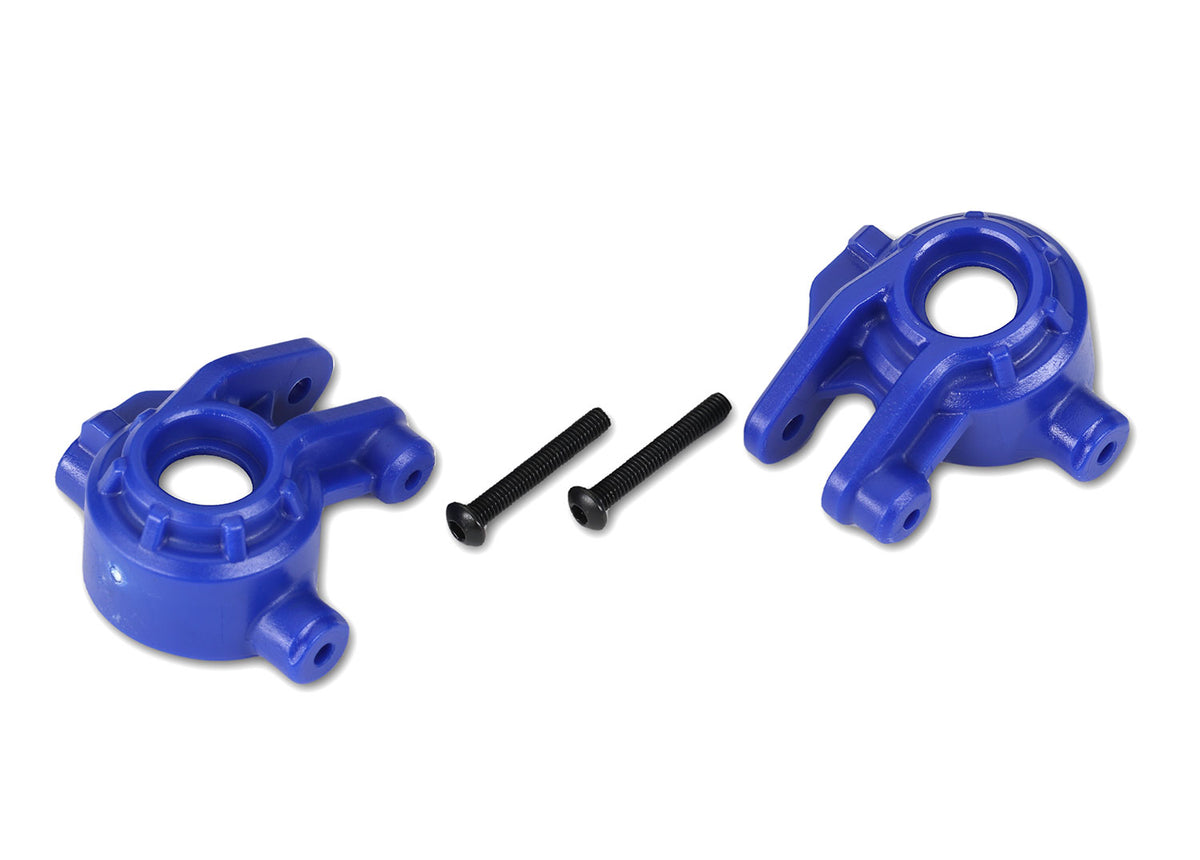 Traxxas 9037X Steering Blocks Blue L&R