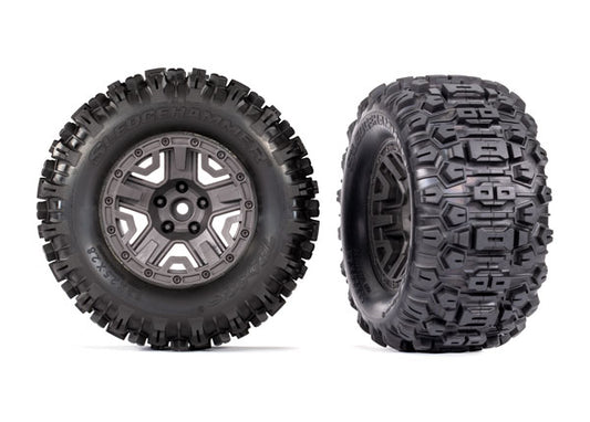 Traxxas 9072-Gray T&W Char Gry 2.8 Whl/Sldgehmmr