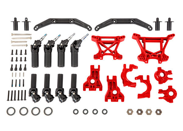 Traxxas 9080R Driveline & Suspension Kit Red