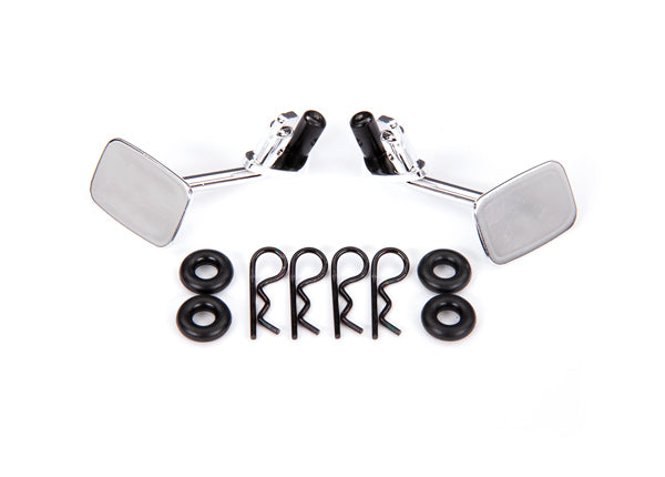 Traxxas 9121 Mirrors, Side, Chrome