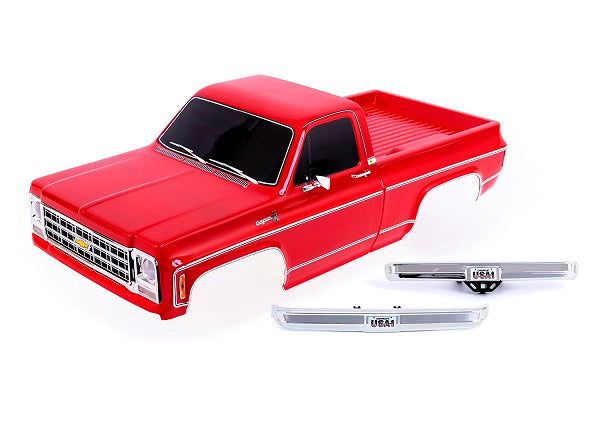 Traxxas 9212R Body 79 K10 Truck Complete Red