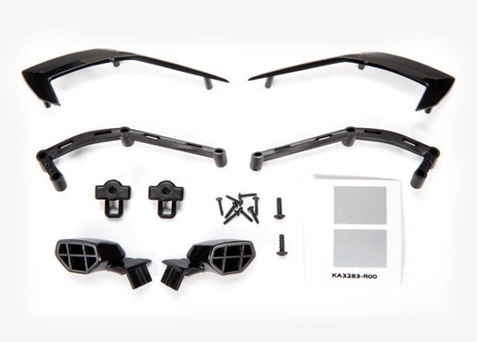 Traxxas 9317 Mirrors, Side Trim