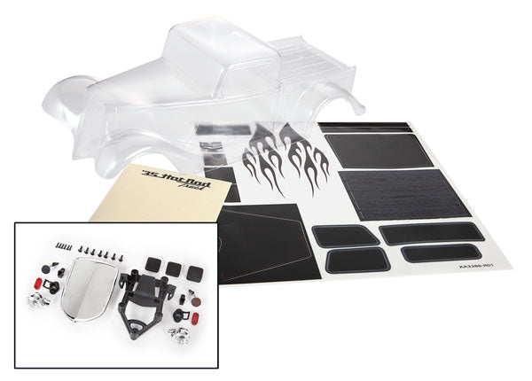 Traxxas 9335 Body 35 Hot Rod Truck Clear