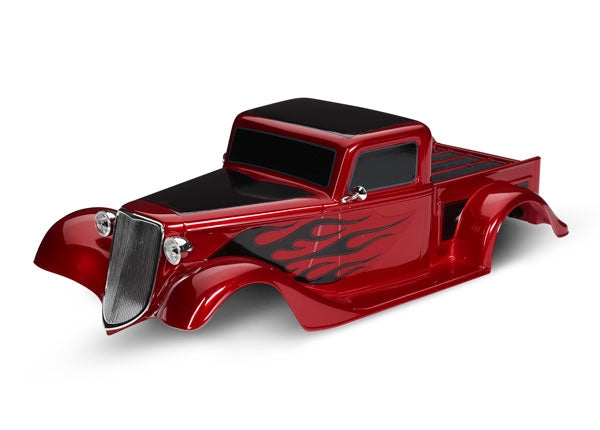 Traxxas 9335R Body '35 Hot Rod Truck Complete Red