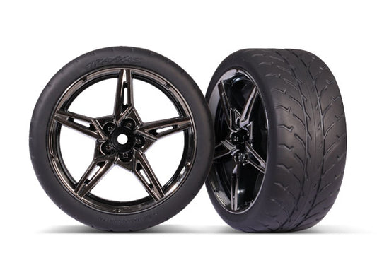 Traxxas 9371 T&W Split Spoke Blk Chrm 2.0' Response Rear