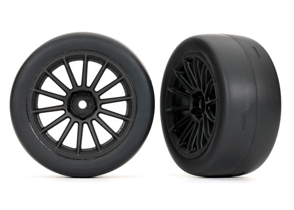 Traxxas 9374 T&W Mult Spke Frt Blk Chrm Slk