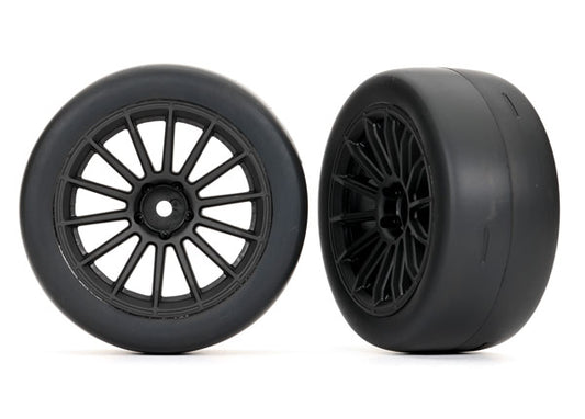 Traxxas 9374 T&W Mult Spke Frt Blk Chrm Slk