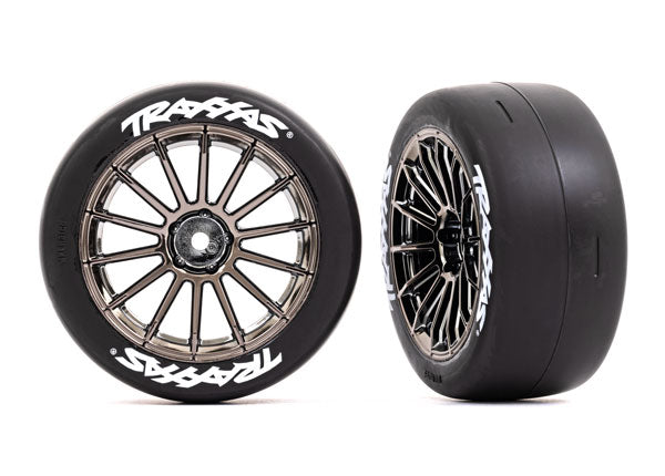 Traxxas 9374R T&W Blk Chrm 2.0 Slick Frnt