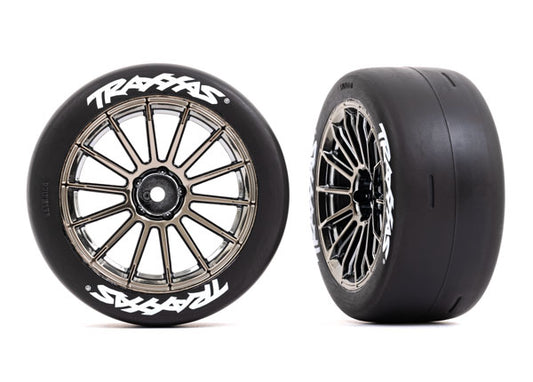 Traxxas 9375R T&W Blk Chrm 2.0 Slick Rear