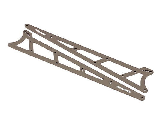 Traxxas 9462 Side Plates Wheelie Bar Gray