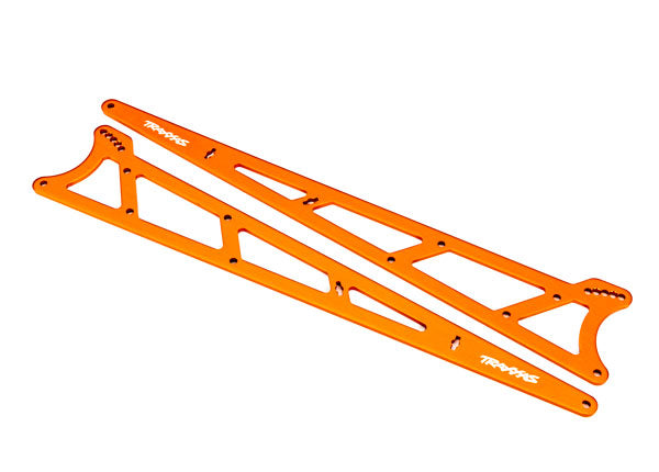 Traxxas 9462A Side Plates Wheelie Bar Orange Alum