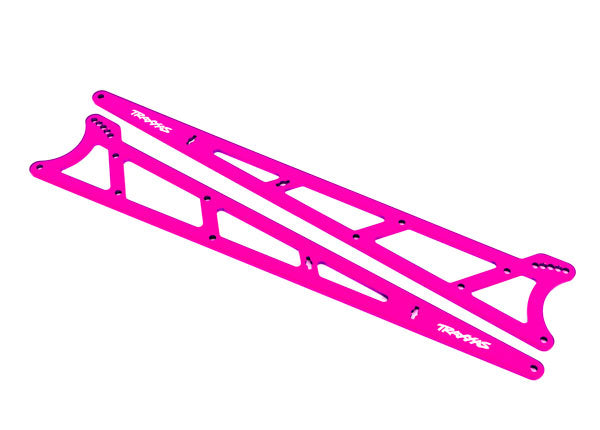 Traxxas 9462P Side Plates Wheelie Bar Pink Alum