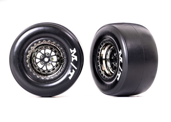 Traxxas 9476X T&W Weld Blk Chrme/Sticky Rear