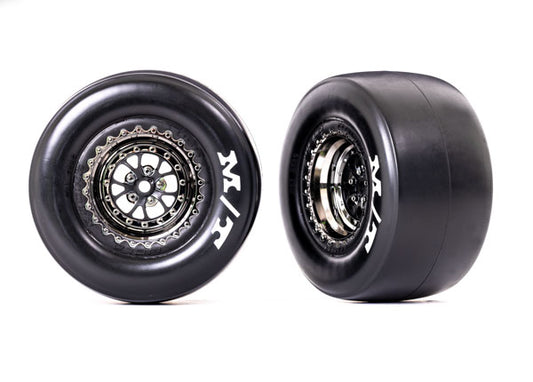 Traxxas 9476X T&W Weld Blk Chrme/Sticky Rear