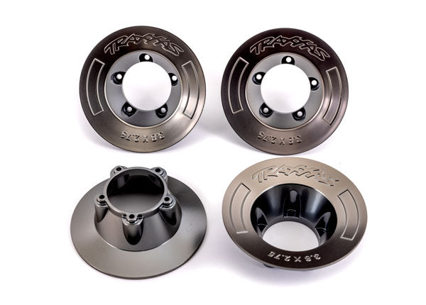 Traxxas 9568A Wheel Cover Satin Black Chrm (9572)