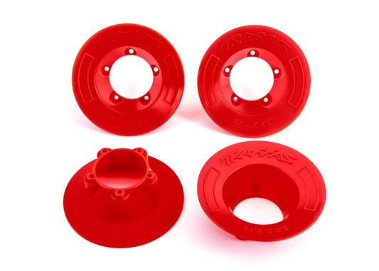 Traxxas 9569R Wheel Covers Red (9572)
