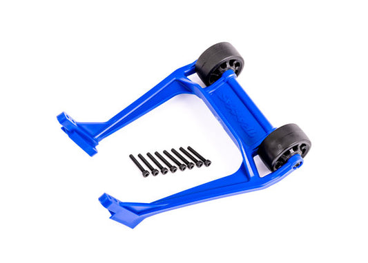Traxxas 9576X Wheelie Bar Blue Assembled