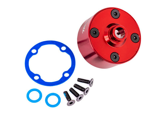 Traxxas 9581R Carrier Differential Alum Red