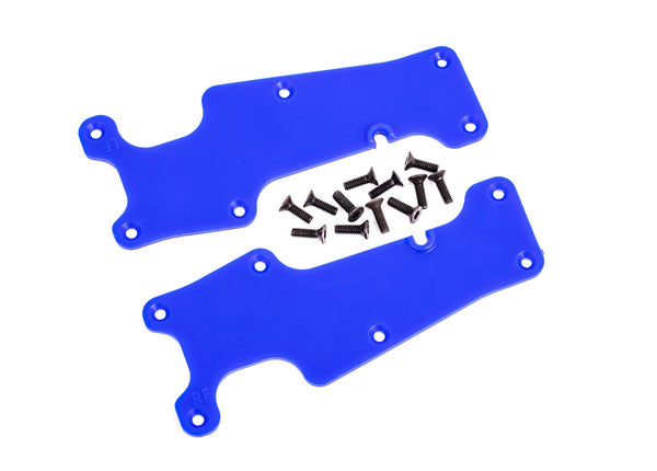 Traxxas 9633X Suspension Arm Cover Frnt L/R Blue