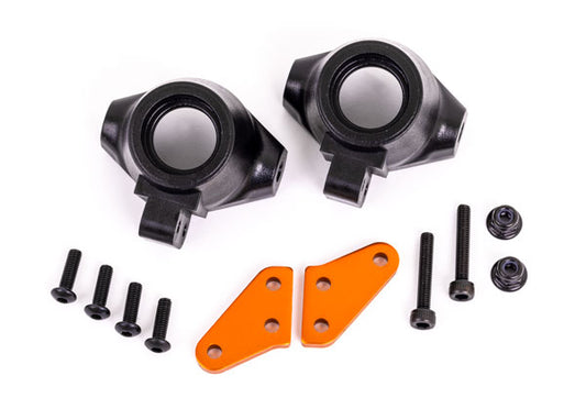 Traxxas 9637T Steering Block Arms Alum Orng