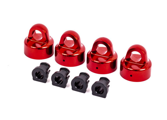 Traxxas 9664R Shock Caps Alum Gtx Red