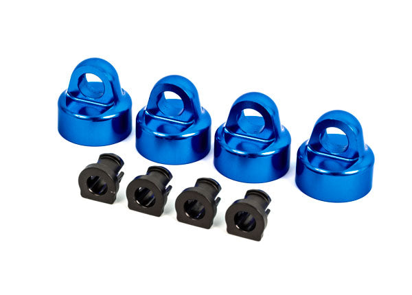 Traxxas 9664X Shock Caps Gtx Alum Blue