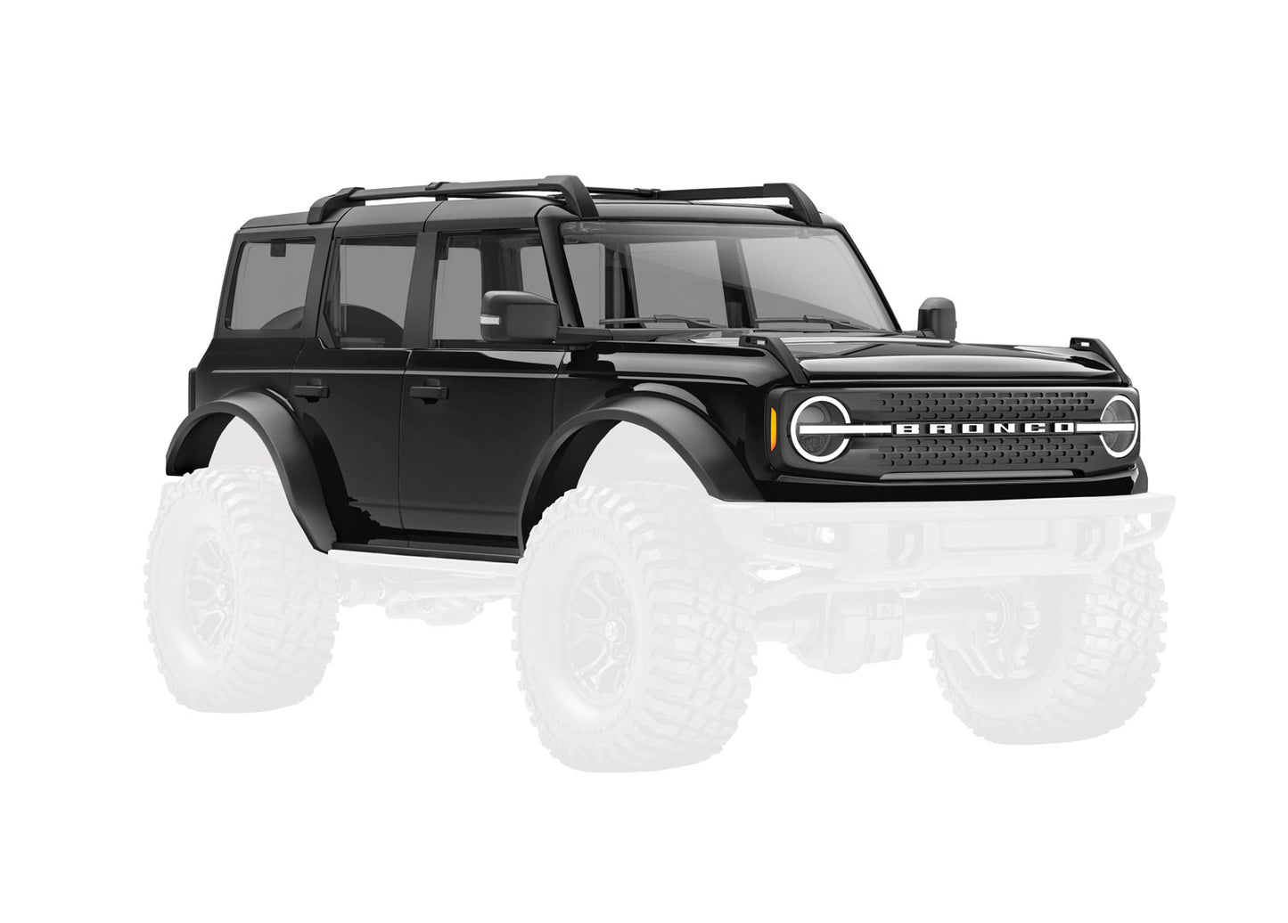 Traxxas 9711-Blk Body Trx-4M Bronco Black