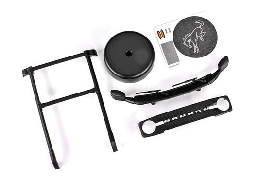 Traxxas 9715 Roof Rack/Tire Cvr 9711 Body