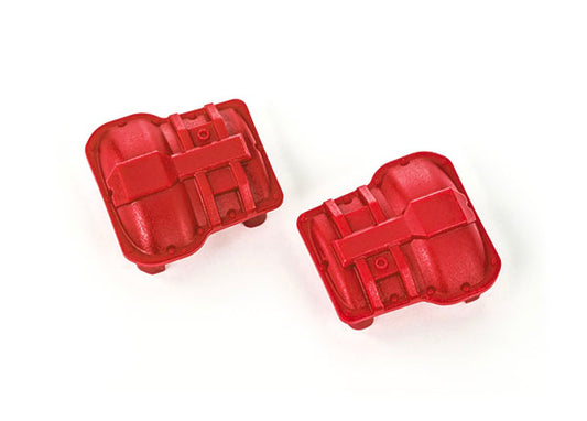 Traxxas 9738-Red Axle Cover Red (2)