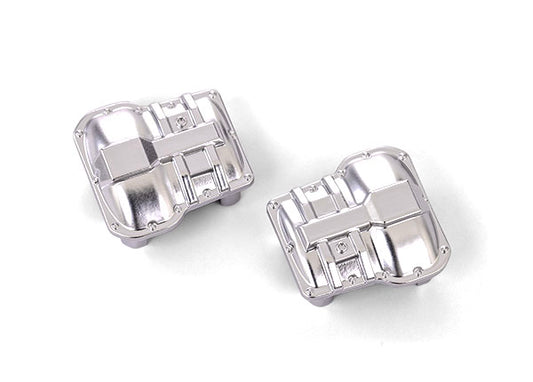 Traxxas 9738-Satin Axle Cover Satin Chrome (2)