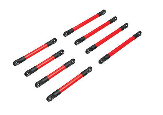 Traxxas 9749-Red Susp Link Set F&R Alum Red