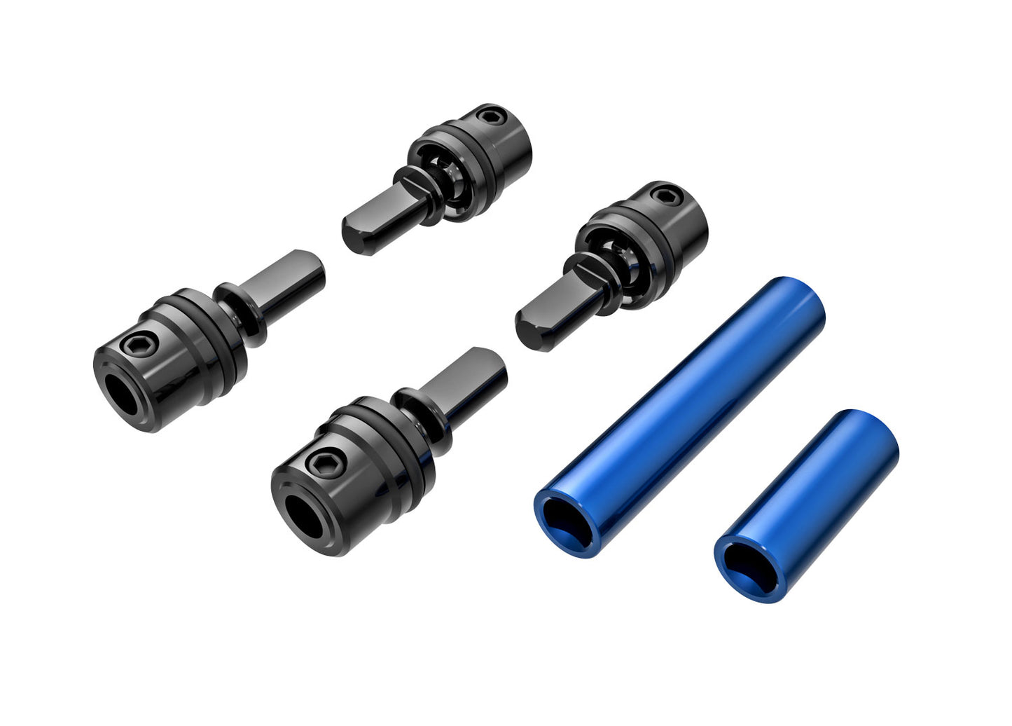 Traxxas 9751-Blue Driveshafts Cntr Male Blue