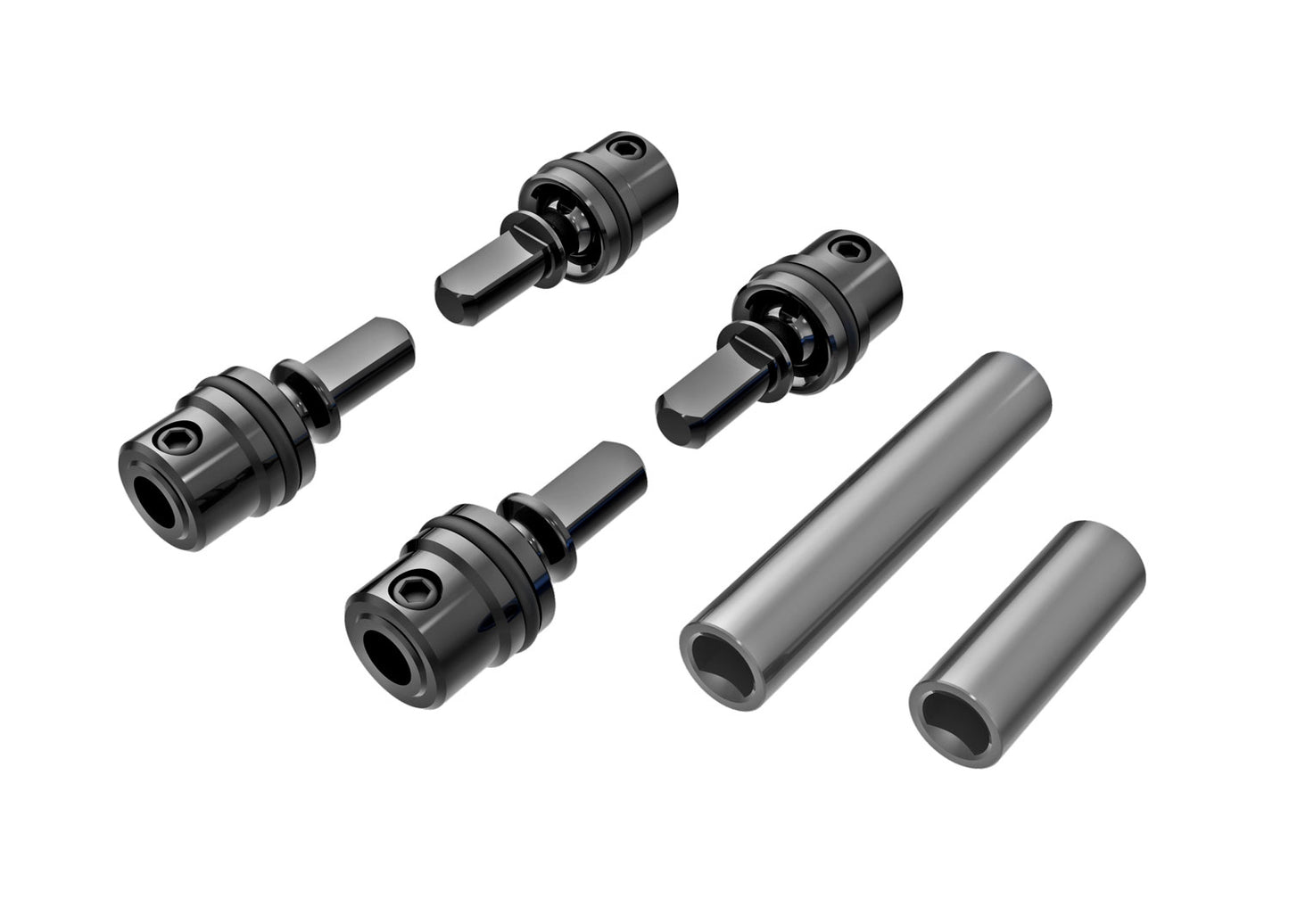 Traxxas 9751-Gray Driveshafts Cntr Male Drk Titan