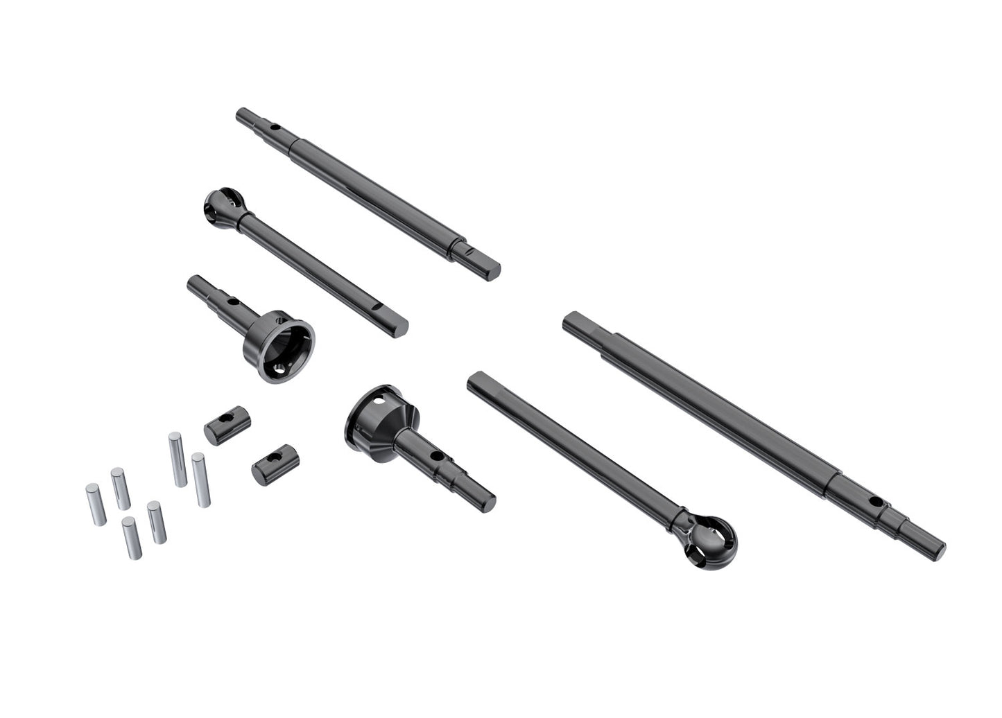 Traxxas 9756 Axle Shafts (F&R)/ Stub Axles