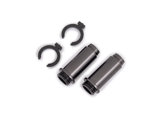 Traxxas 9763-Gray Shock Body Dark Titanium