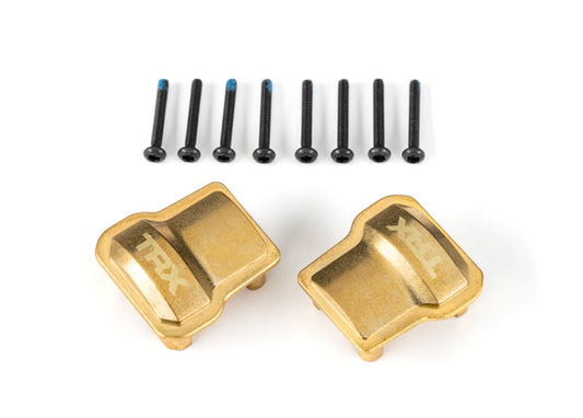 Traxxas 9787 Axle Cover, Brass (2)